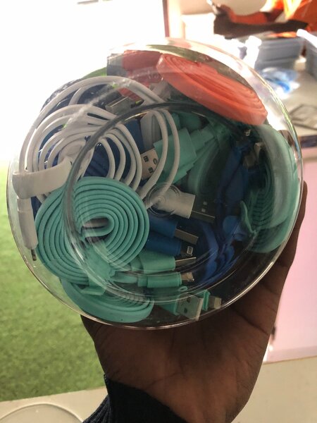 Type C cable, iPhone and V8 cable bowls