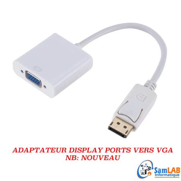 Adaptateur DisplayPort vers VGA