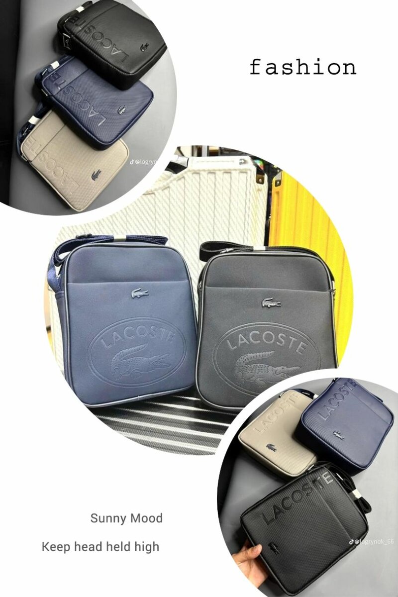 Sacoche homme Lacoste stylée