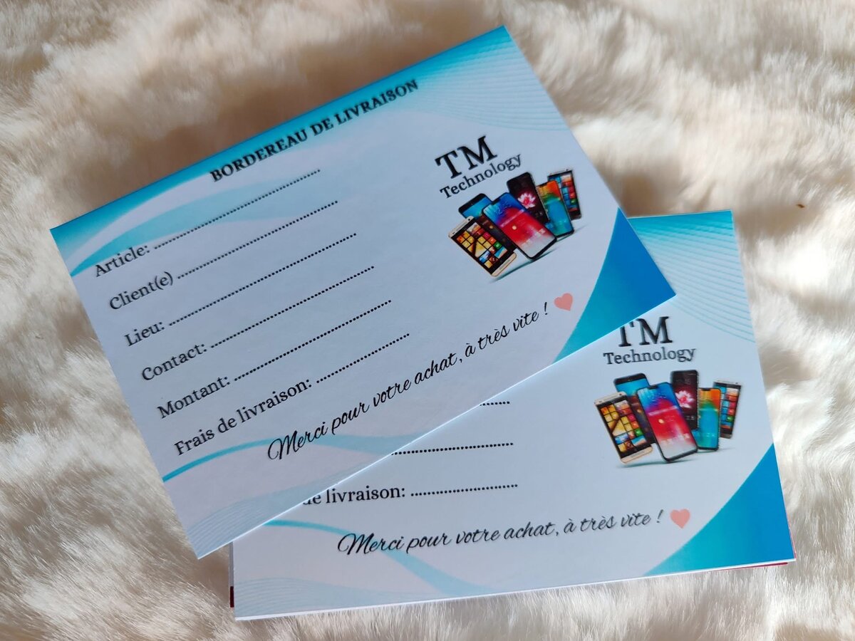 Enveloppes Borderaux de Livraison