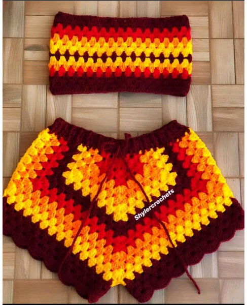 Ensemble de plage crocheté