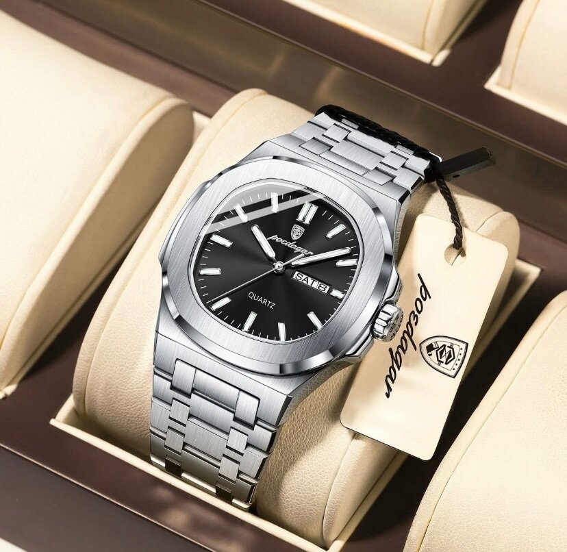 Montre homme élégante acier