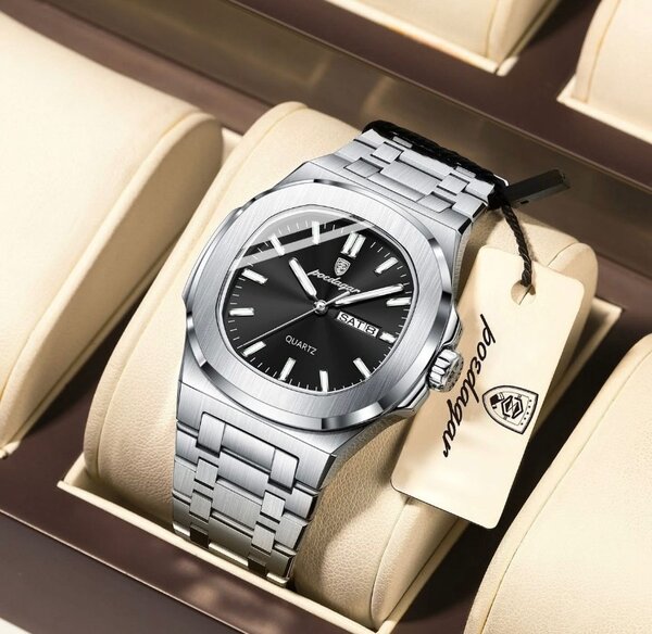 Montre homme élégante acier