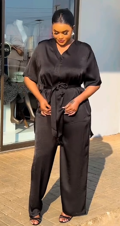 Women's Shirt and Pants Set Black