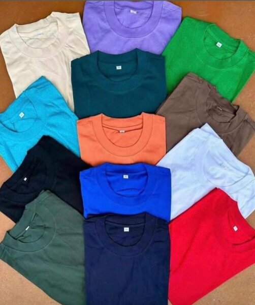 Lot de T-shirts unisexes colorés