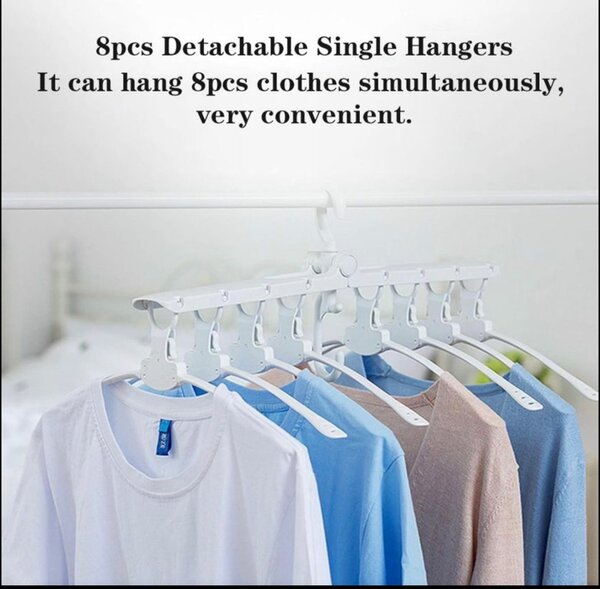 Révolution Cintres Multifonctions 8 En 1 Rétractable Et Rota