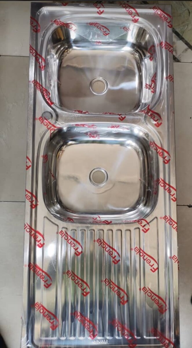 Double bowl and one arm sink