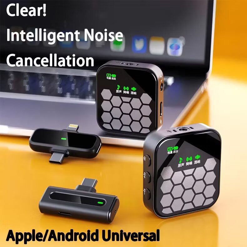 J33 Wireless Microphone - Dual Mic Set for Karaoke