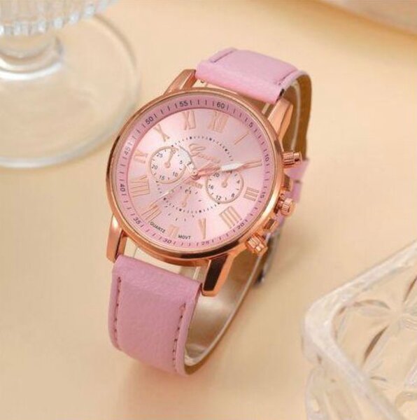 Montre Femme Rose Élégante