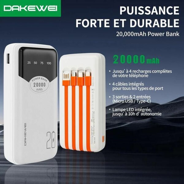 Power bank Dakewei 30000 mAh