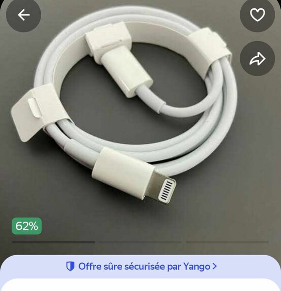 Câble de charge Lightning