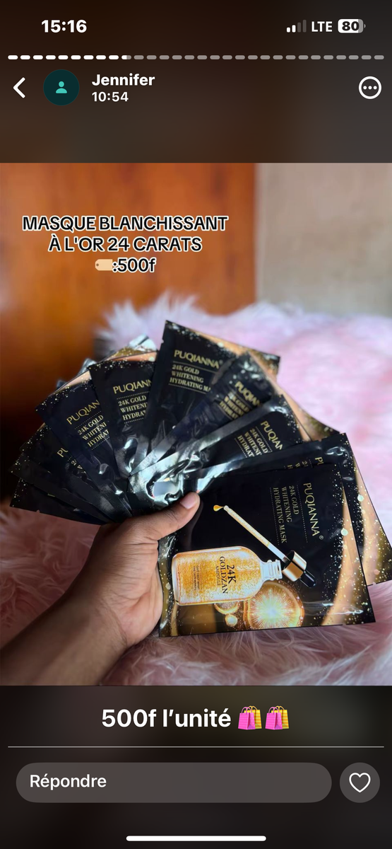 Masque Hydratant Vitamine C