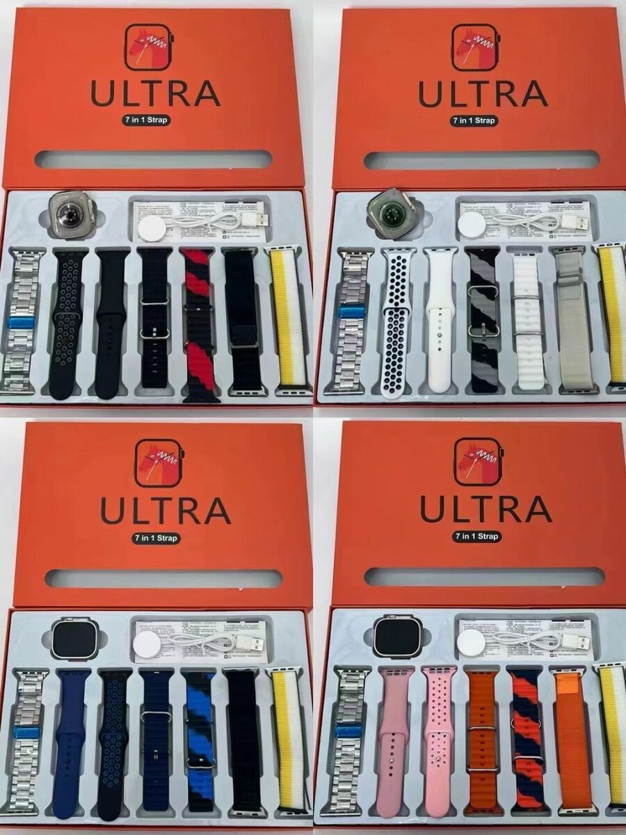 Ultra 2 Smart watch with 7 strap