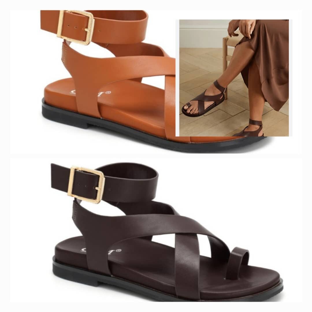 Sandales en cuir minimalistes