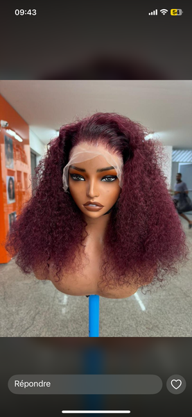 Perruque Lace Front Bouclée
