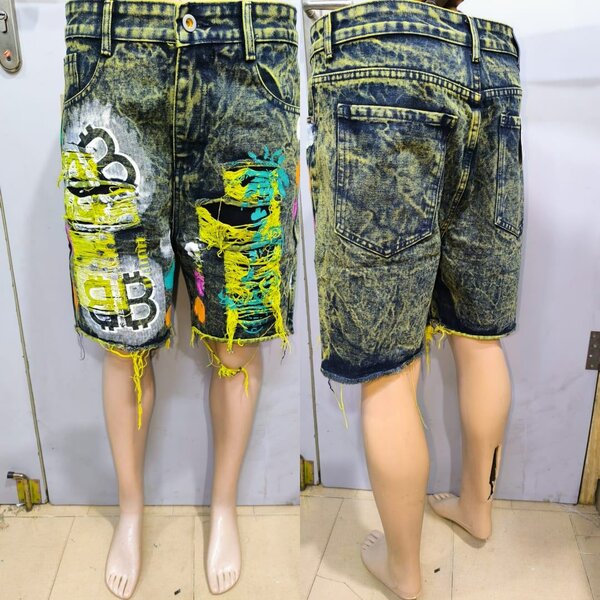 Shorts en jean décontractés homme
