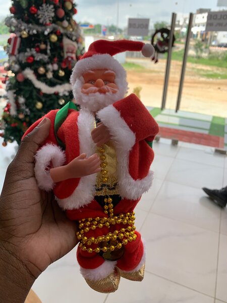 Père Noël escalade décor