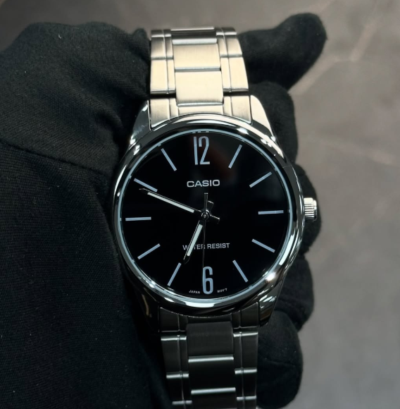 Casio черные часы 