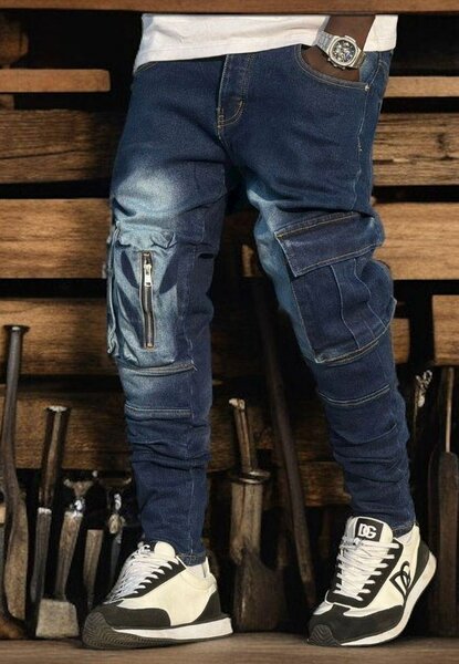 Jean cargo moderne homme