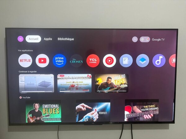 Téléviseur TCL 4K HDR 55"