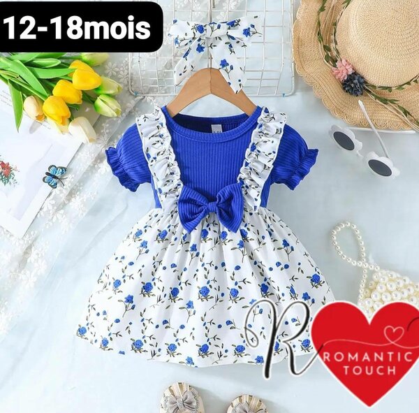 Ensemble Fleuri Bébé Fille