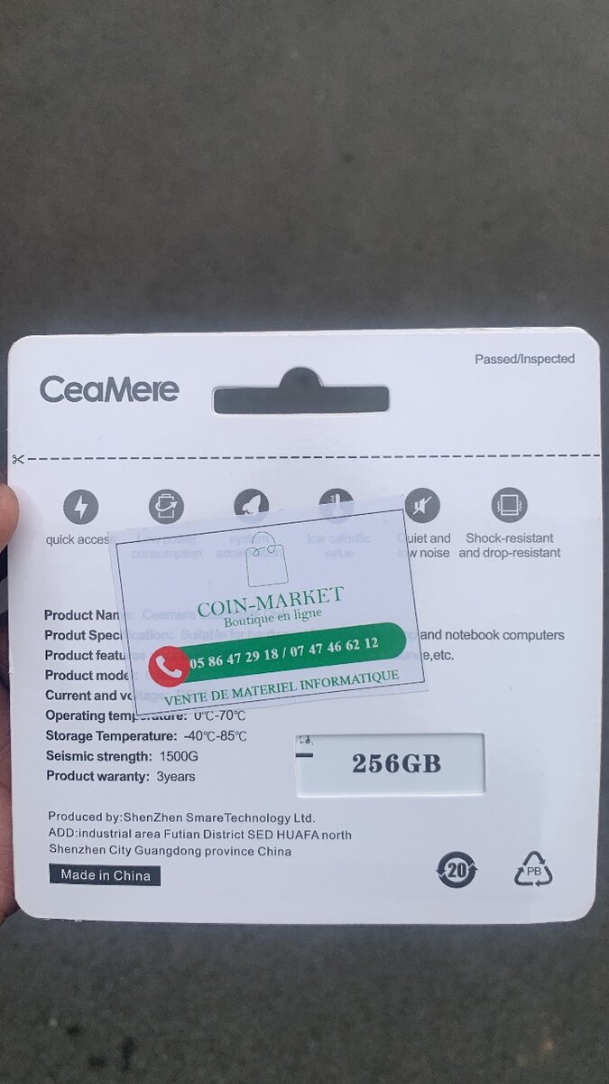 Disque dur SSD 256 Gb