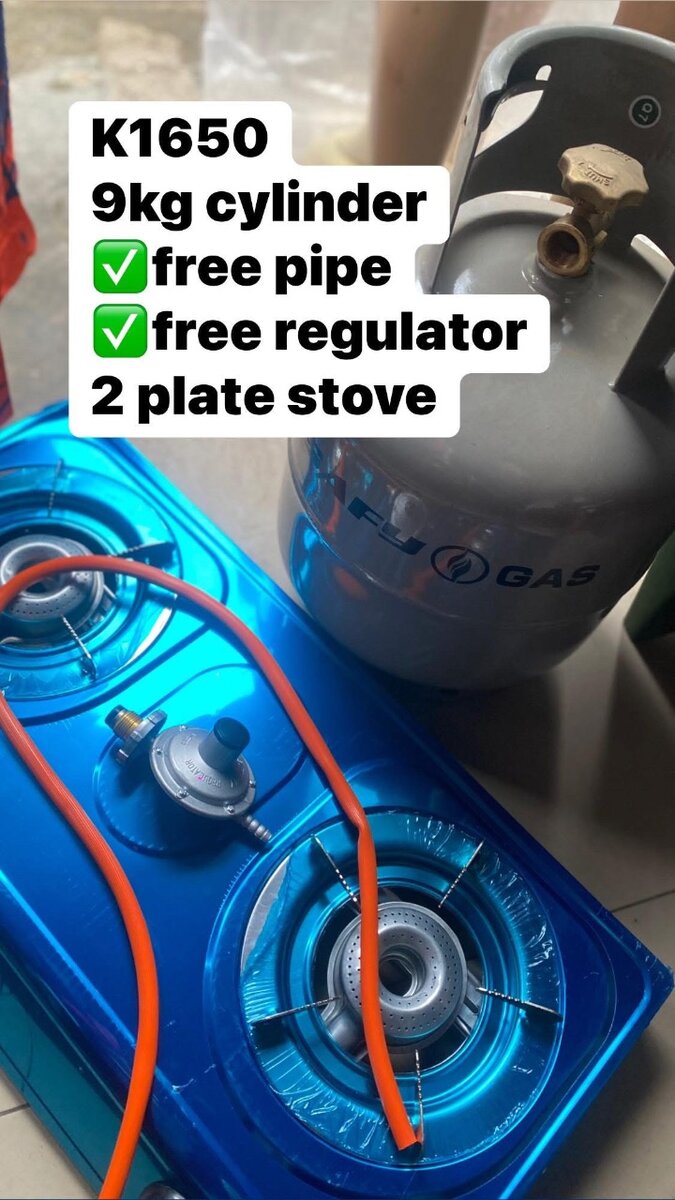 2plate gas with 9kg cylinder