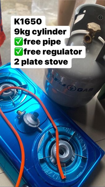 2plate gas with 9kg cylinder