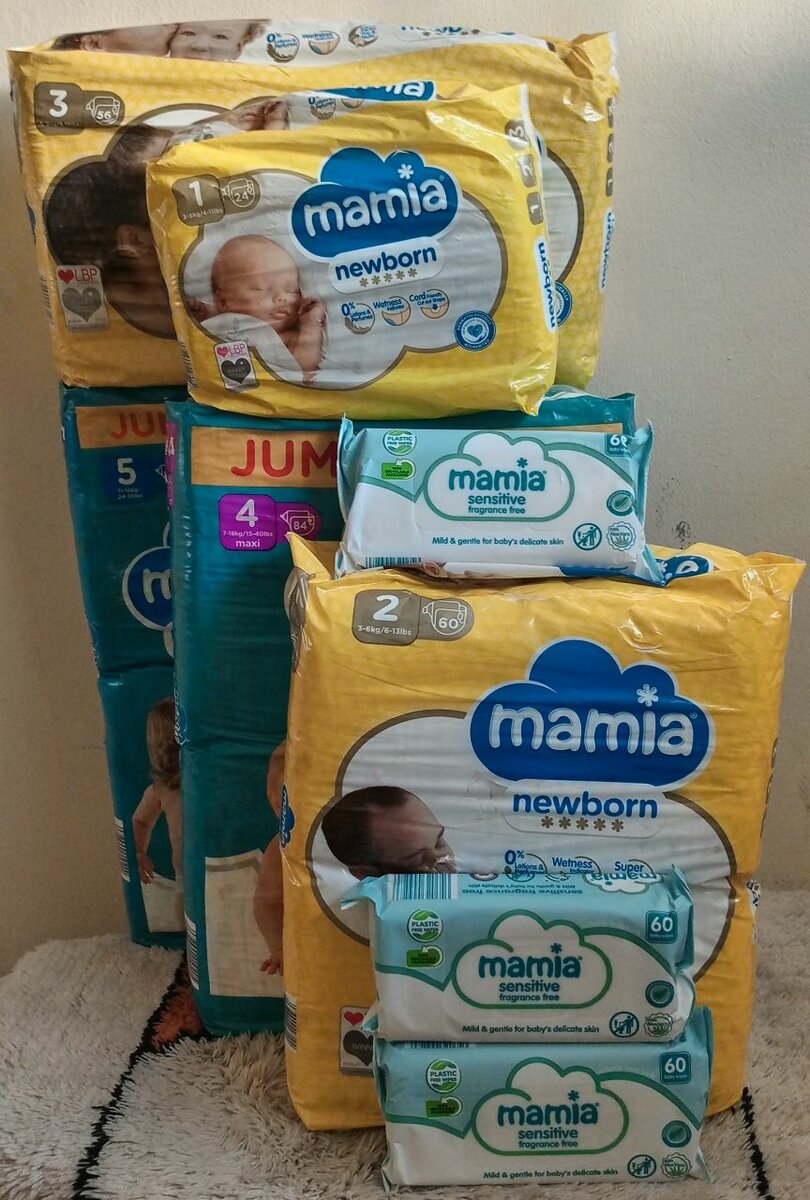 Baby diapers and wipes