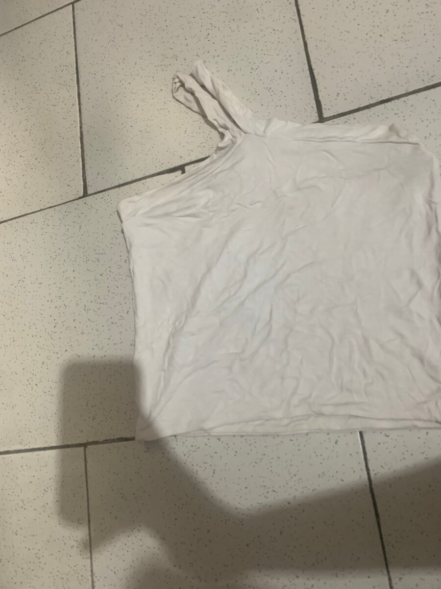 Top asymétrique blanc été