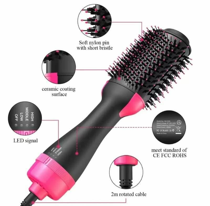 3 in 1 hair dryer brush