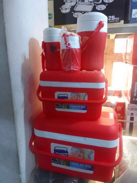 Set de glacières rouges portables