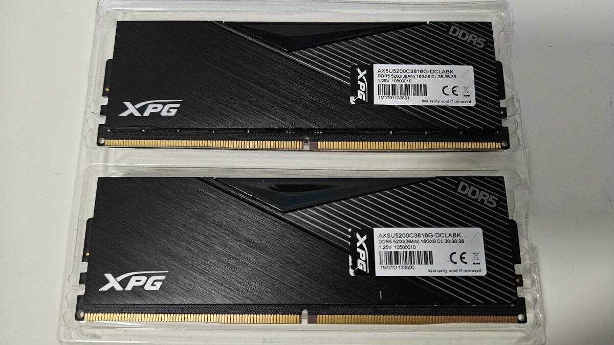 DDR5 32GB (2 x 16GB) ADATA XPG 5200 MHz CL38
