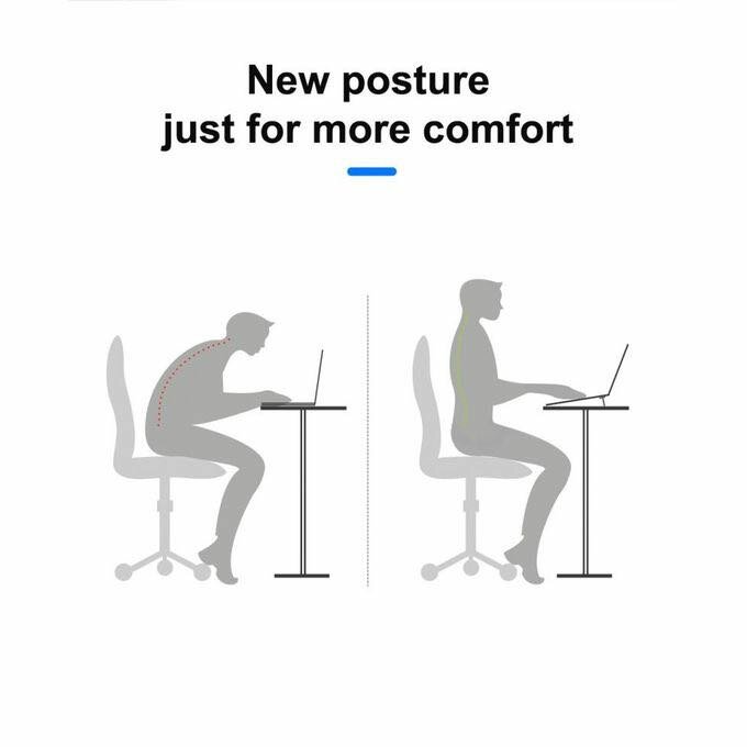 Metal Foldable Adjustable Stand Holder For Laptop - Silver