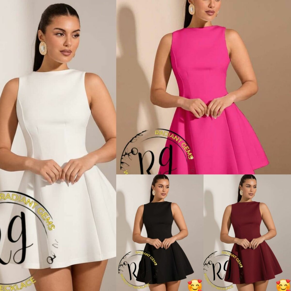 Robe évasée élégante femme