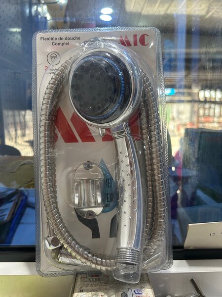 Pommeau de douche flexible chrome