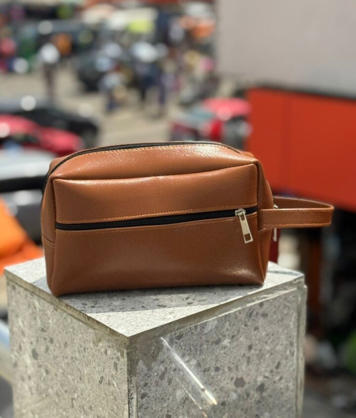 Trousse de toilette cuir élégante