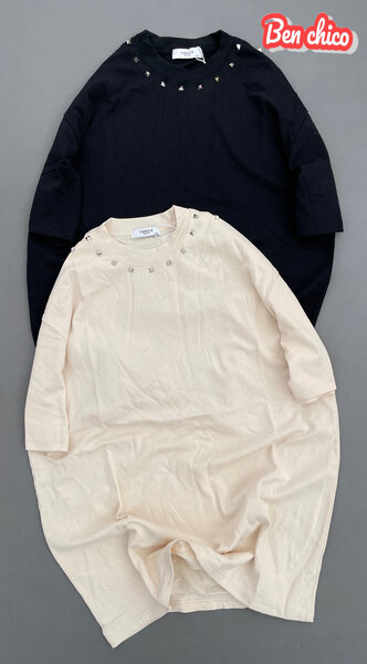 Robe Tricot Chic à Rivets