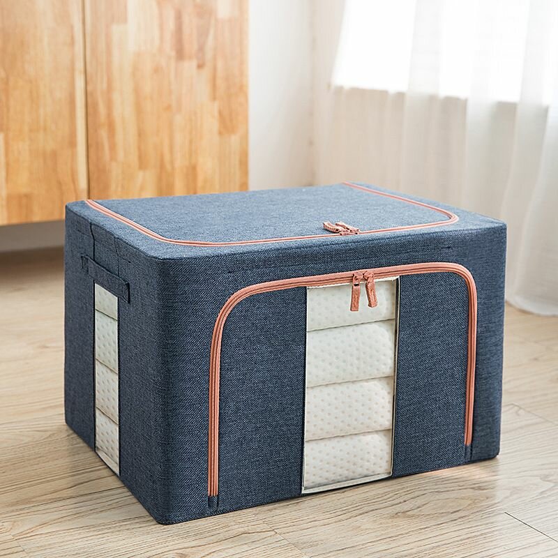 100L Large-Capacity Foldable Storage With Steel Frame