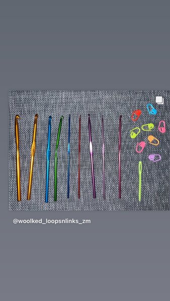 Aluminium crochet hooks