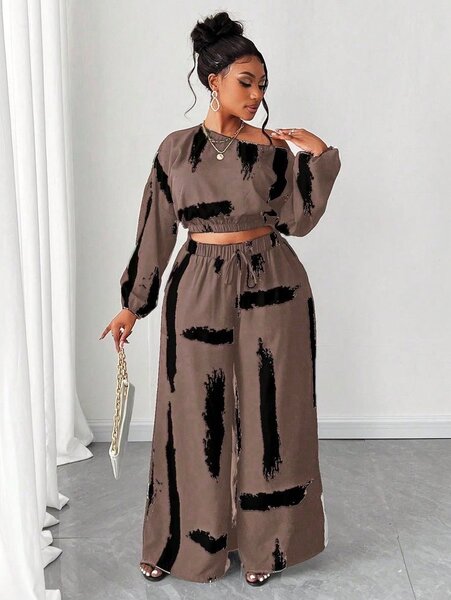 Ensemble deux pièces à motifs