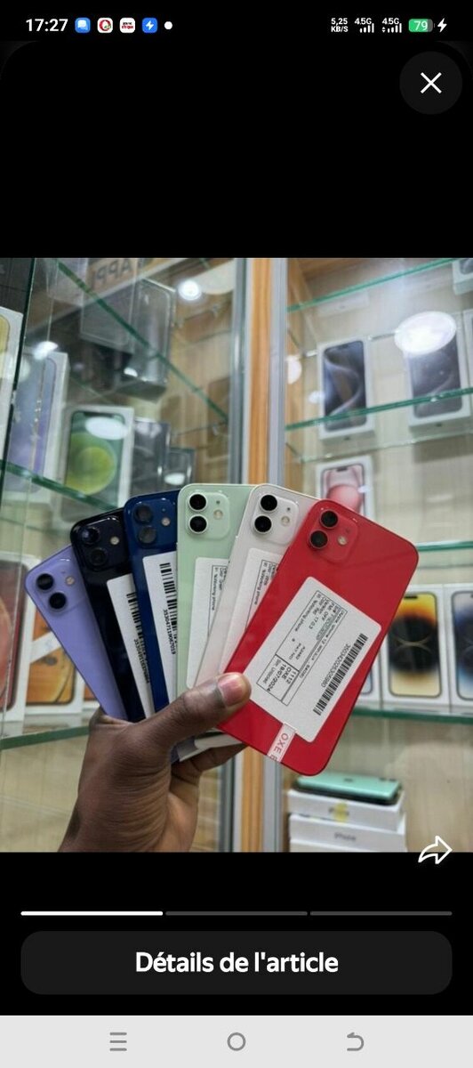 Smartphones multicolores neufs