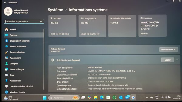 Dell xps 13 pouce core i5