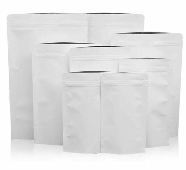 Poches Zip Hermétiques Blancs