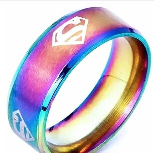 New Stylish Super Man Logo Ring For Men And Boy