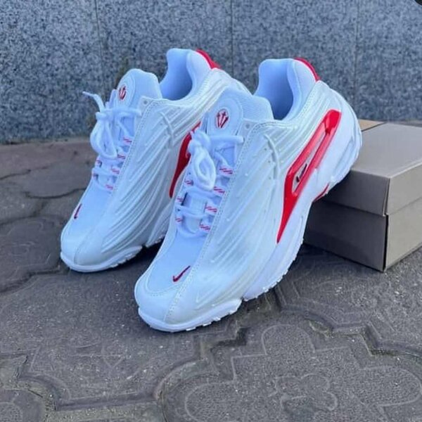 Sneakers Mode Blanc et Rouge