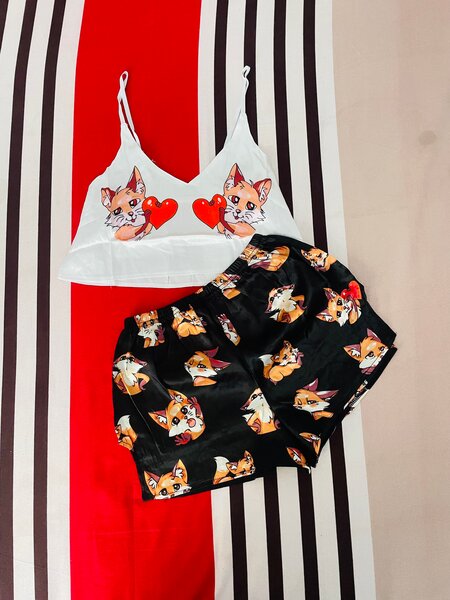 Ensemble pyjama femme imprimé