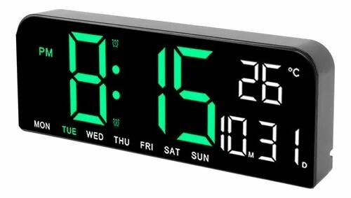 Horloge numérique LED multifonction