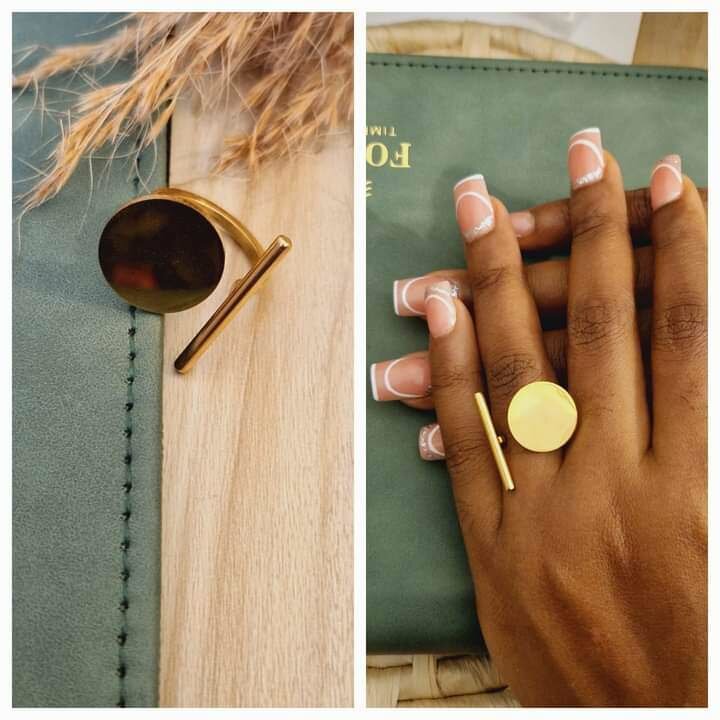 Bague plaqué en acier