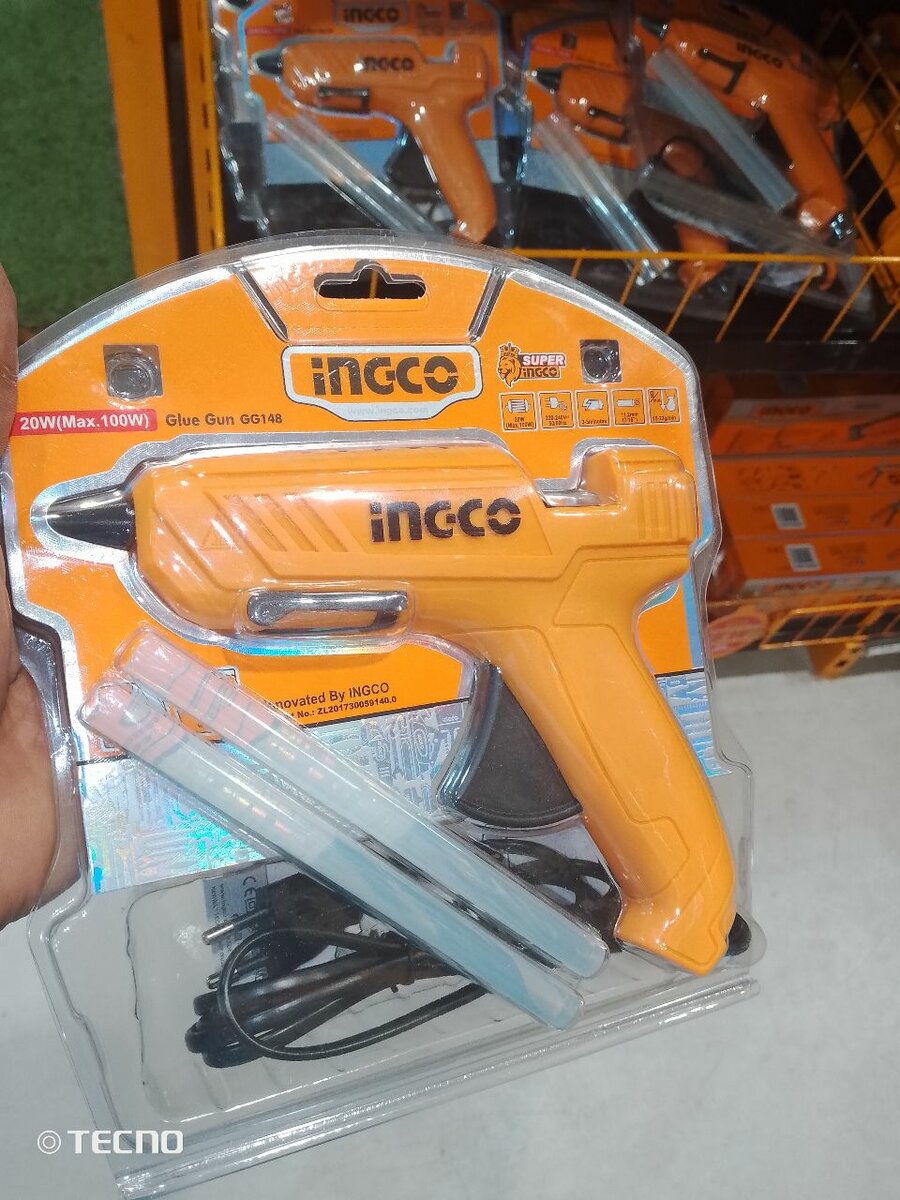 Pistolet à colle Ingco 20W